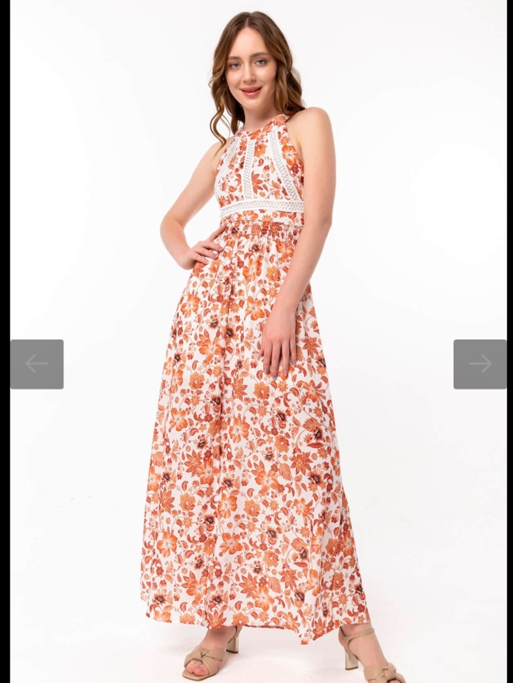 Anthropologie  Abel the label Maxi Sundress Floral Sundress  women’s size M